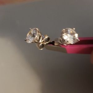 Sterling Silver CZ studs 1 Carat each